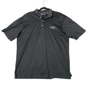 Copper Canyon Golf Club LARGE Black Polo Buckeye Arizona Oxford Golf 100% Cotton